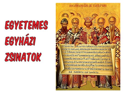 Egyetemes egyházi zsinatok – borító