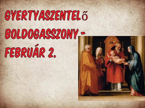 Gyertyaszentelő Boldogasszony – borító