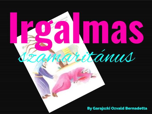 Irgalmas szamaritánus – borító