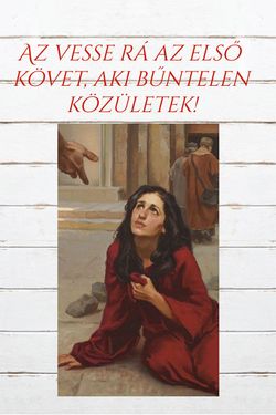 Jézus és a házasságtörő asszony – borító