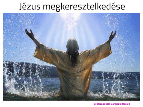 Jézus megkeresztelkedése – borító
