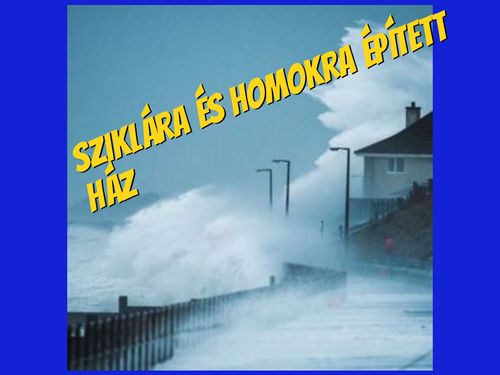 Sziklára épített ház – borító
